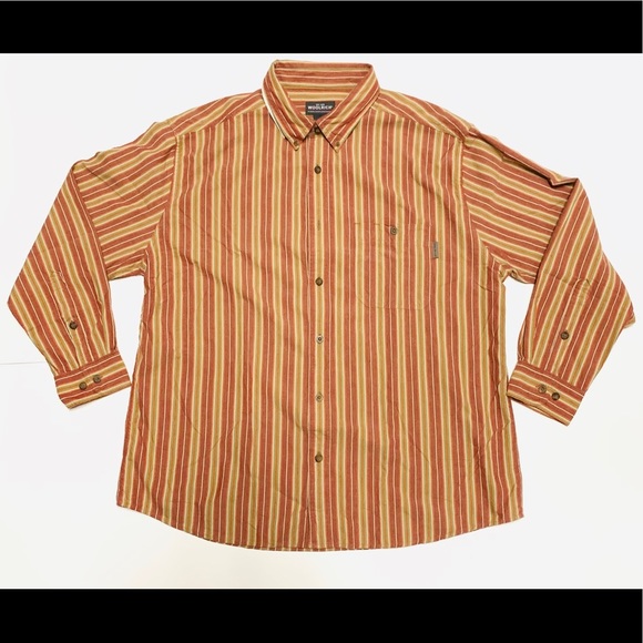 NWT Woolrich Fly Run Striped Button Up Shirt - Picture 1 of 5